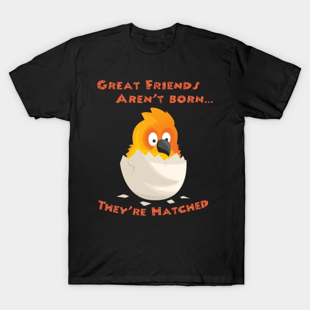 Sun Conure Friends are Hatched T-Shirt by Einstein Parrot